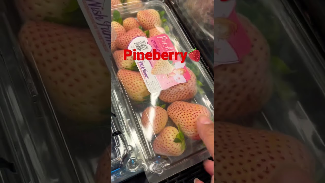 Pineberry Strawberry 🍓 😱#shorts  #pineberry #strawberry