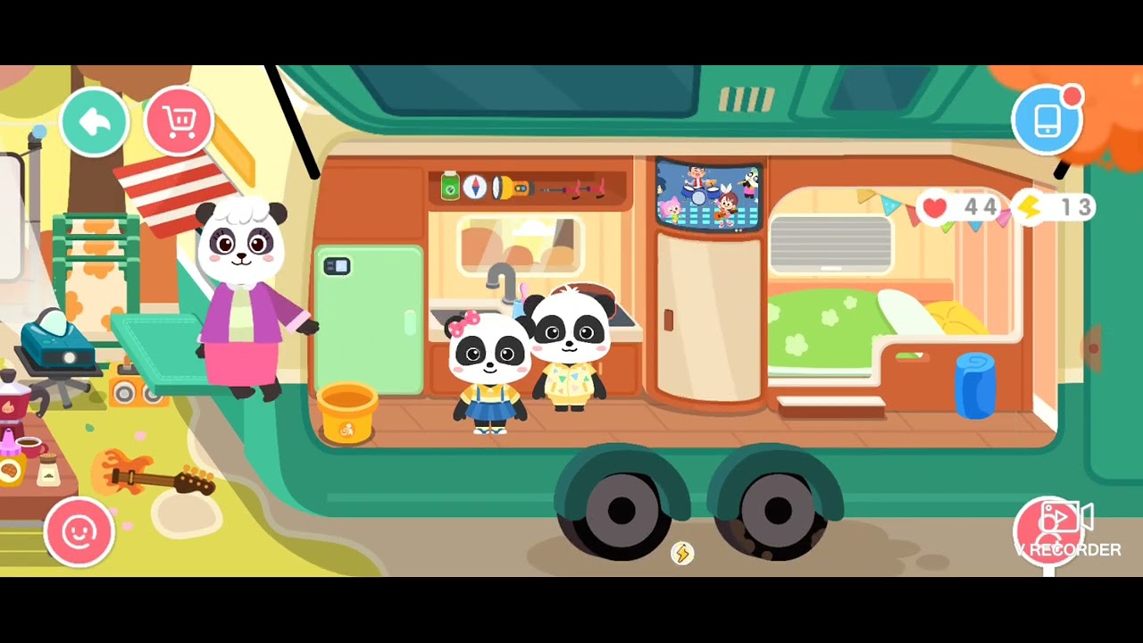 ayah panda pergi merantau naik kapal