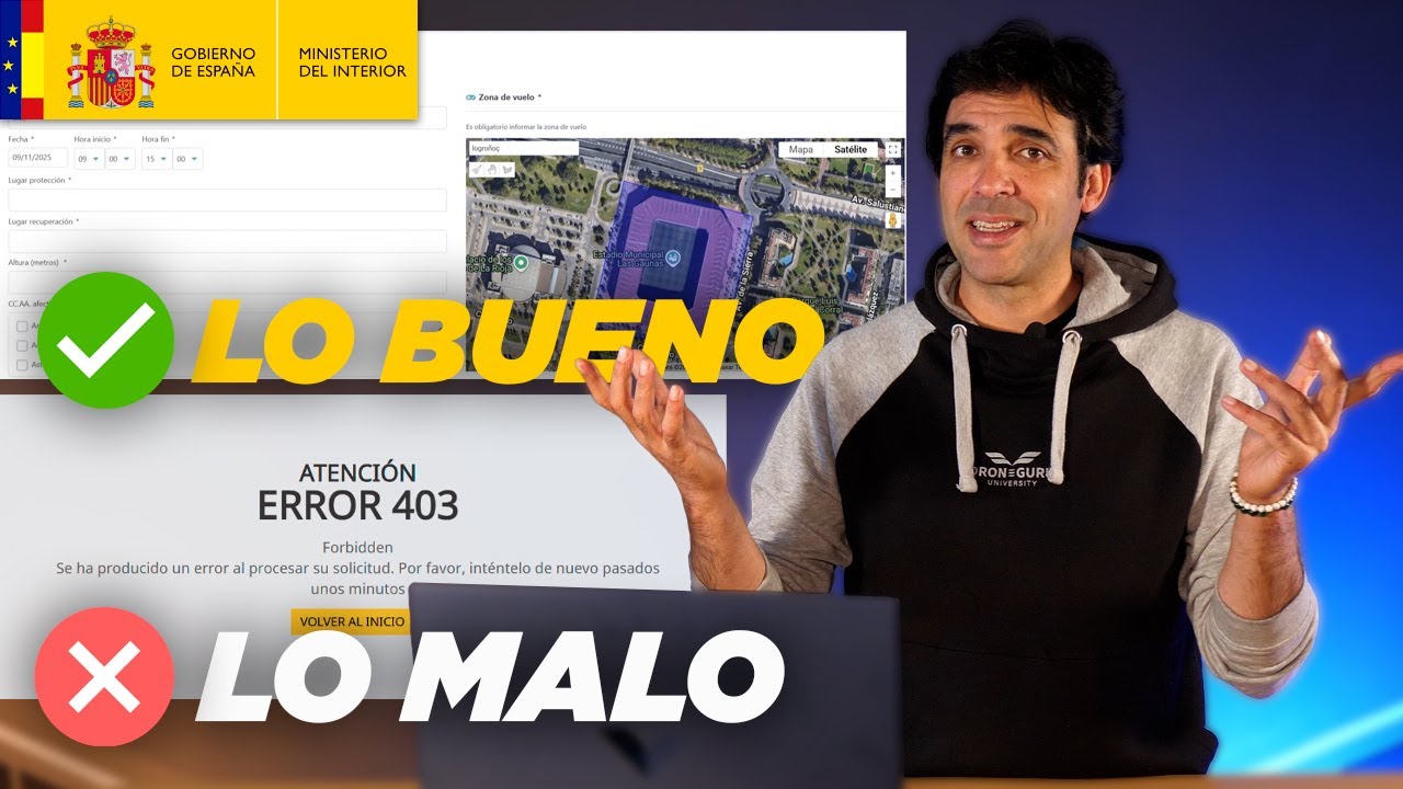 NUEVO formulario para comunicar el vuelo de drones en Ciudad