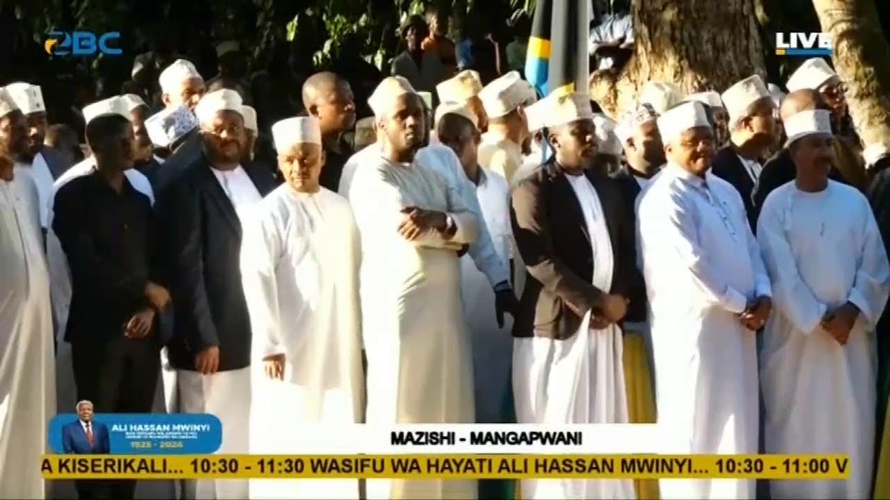 #LIVE: MAZIKO YA RAIS MSTAAFU ALI H MWINYI NYUMBANI KWAO ZANZIBAR. MANGAPWANI