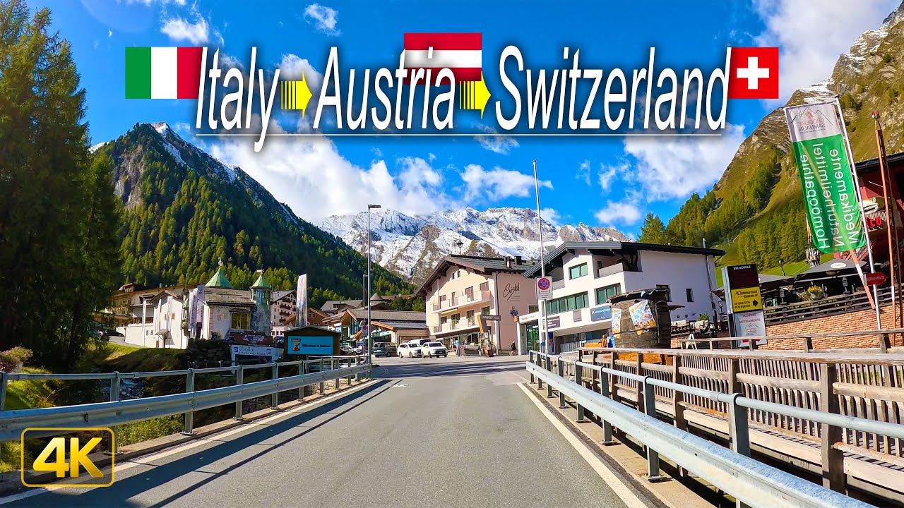 Driving Italy, Austria & Switzerland • A drive from St. Valentin auf der Haide to the Samnaun Valley