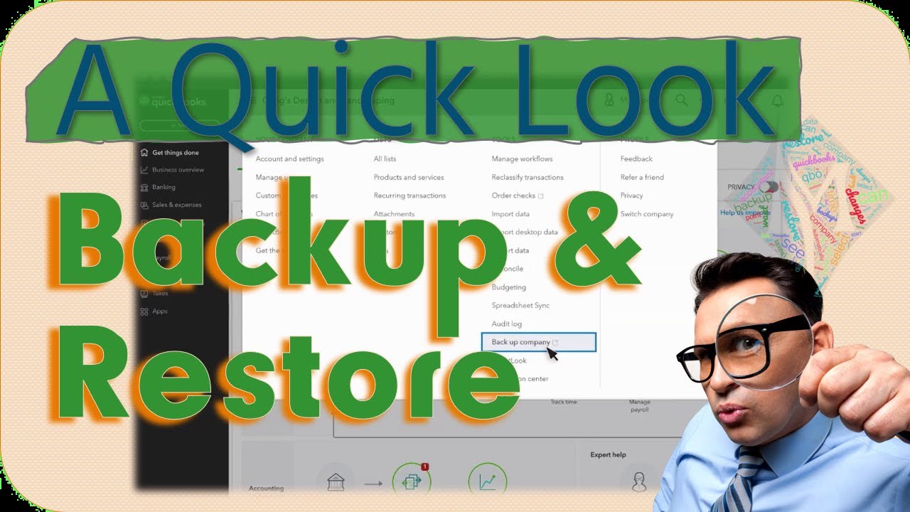 Backup and Restore Made Easy! 🔄💾💼 - QuickBooks Online Tutorial