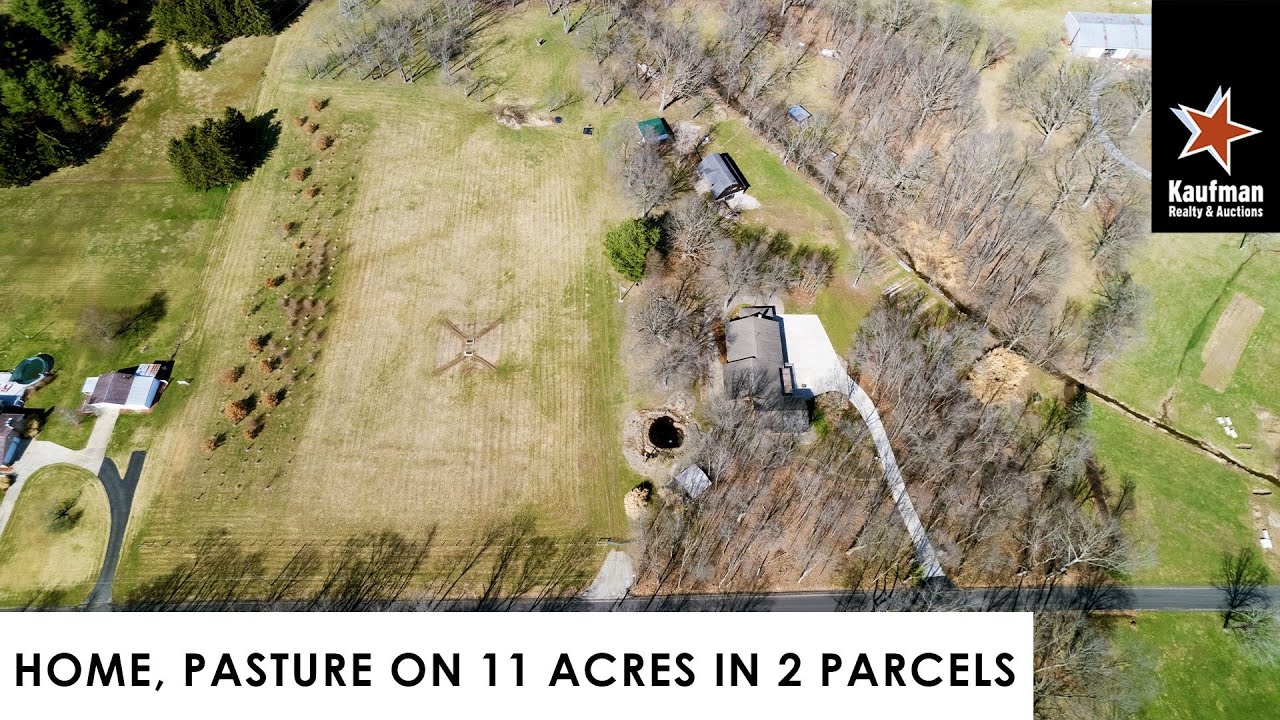 Home and Pasture on 11 Acres in 2 Parcels