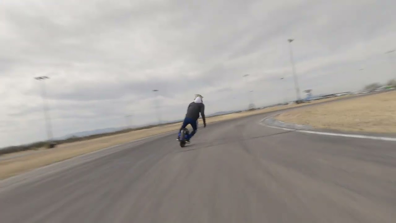Racing around on an Inmotion V12ht at Musselman Honda Circuit