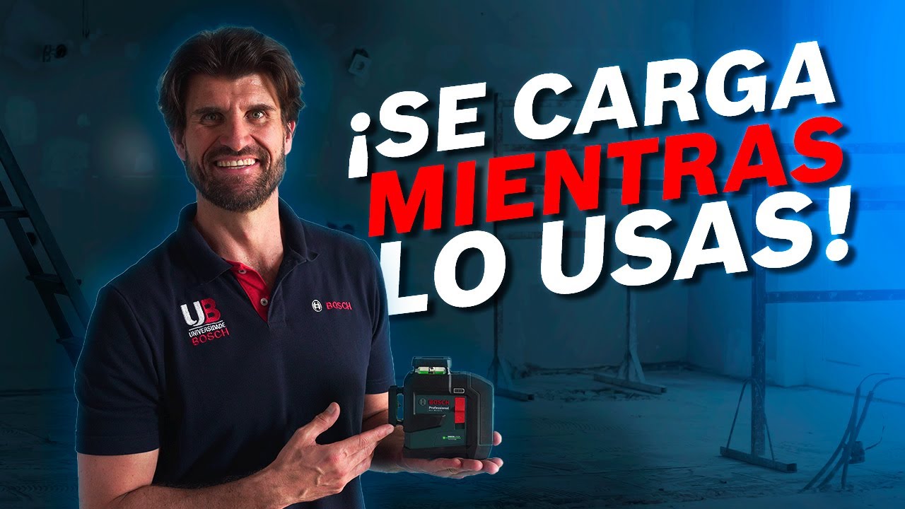¡Nivel láser que se recarga mientras lo usas!