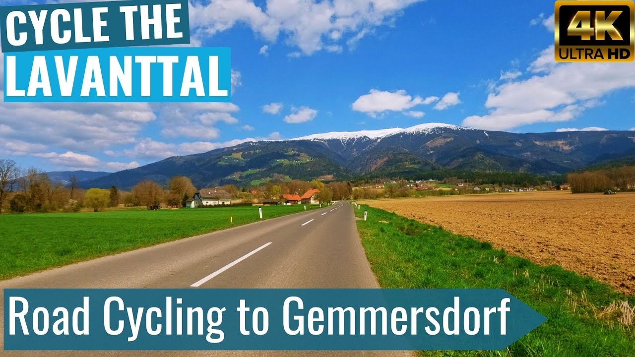 Springtime Road Cycling in Lavanttal to Gemmersdorf🌞😎🚴&zwj;♂️Indoor Cycling Video🚴&zwj;♂️😎🌞without telemetry