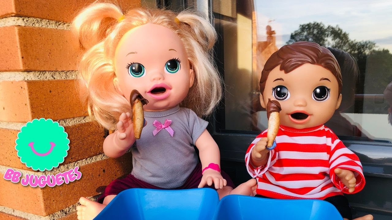 ¡¡Pintamos unicornios y merendamos chocolate con Sara y Luke, mis bebés Baby Alive!!