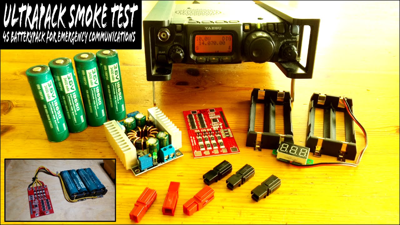 DIY 48wh QRP Battery Pack for FT-817ND
UltraPack First Start up & SMOKE TEST
