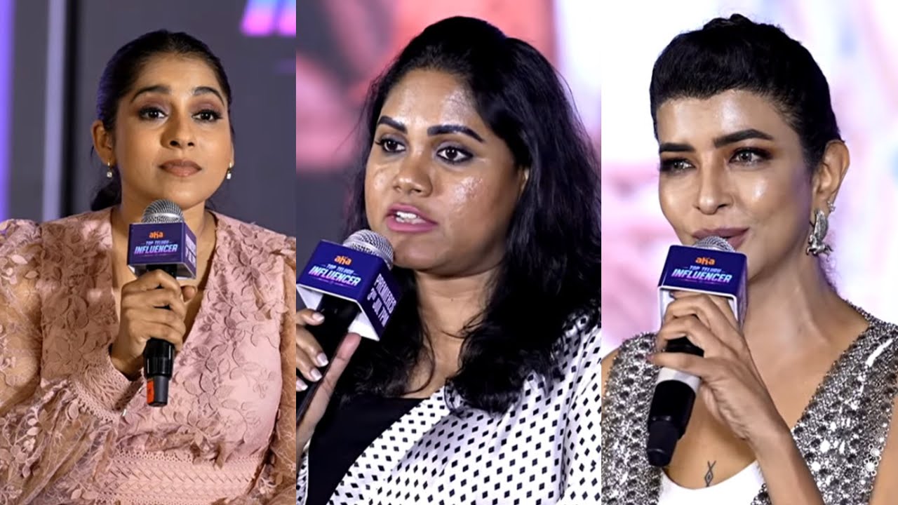 Manchu Lakshmi & Rashmi Gautam Q&A Session With Media At Top Telugu Influencer Curtain Raiser Event