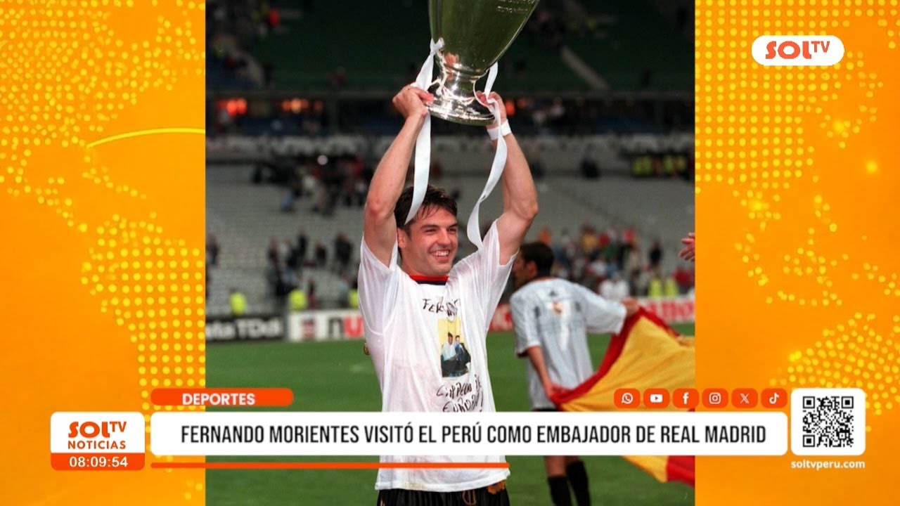 Deportes: Fernando Morientes visitó el Perú como embajador del Real Madrid