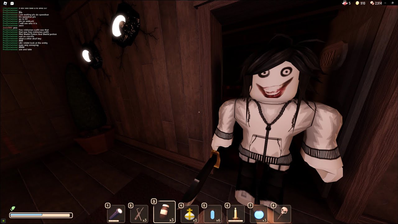 Doors Roblox 1-97 -- 3/3 Super Hard Mode  - 1 game 6 Jeff killer