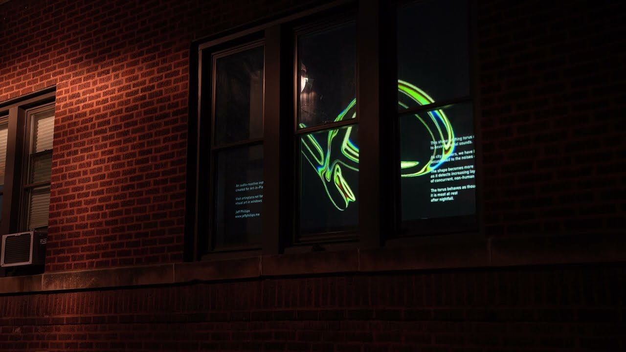 For Art-In-Place 2022: An audio-reactive installation by Jeff Phillips