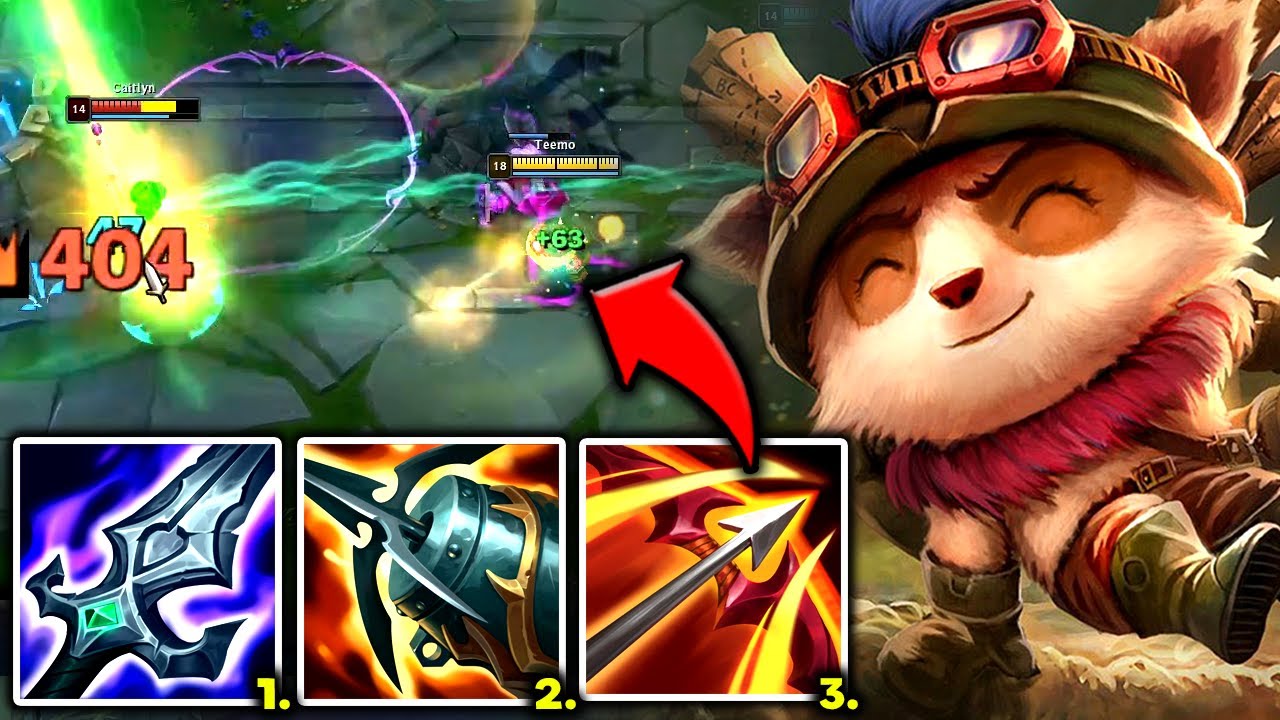 TEEMO TOP BUT I'M ON-HIT WITH 300% MORE DAMAGE (HURRICANE TEEMO) - S13 Teemo TOP Gameplay Guide