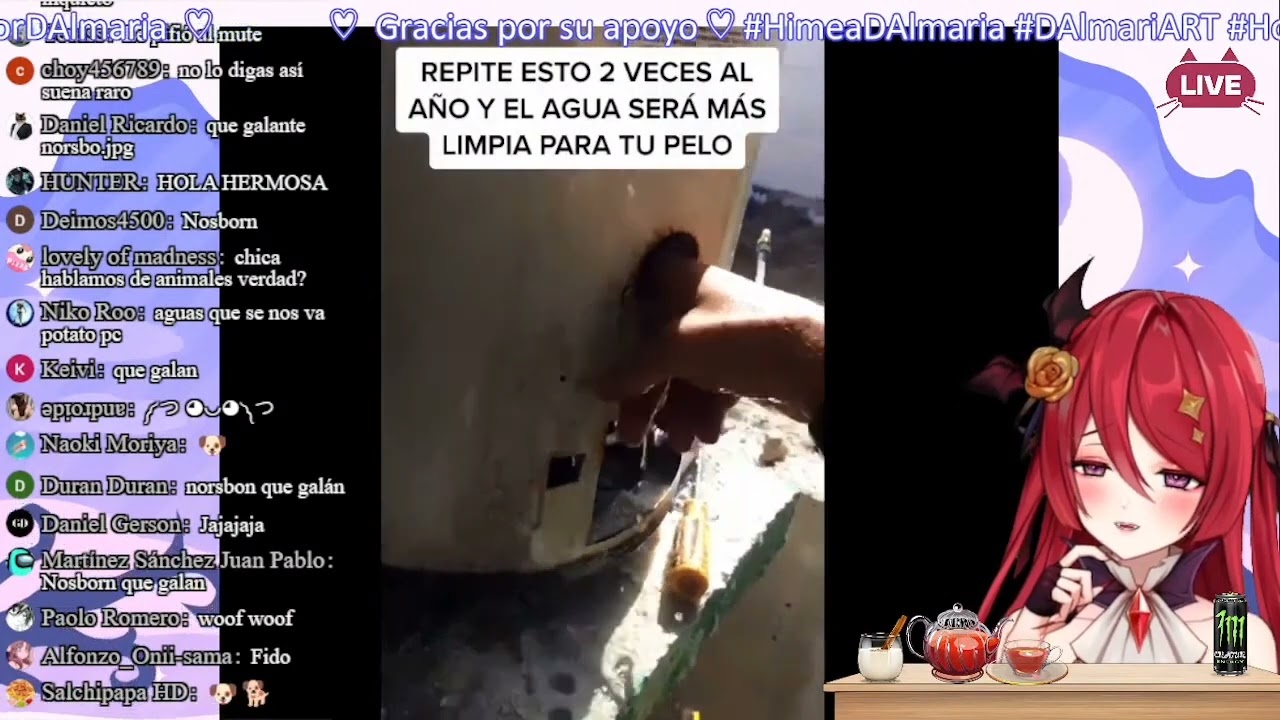 Himea D'Almaria no pudo soportar el nivel hot de este meme xD