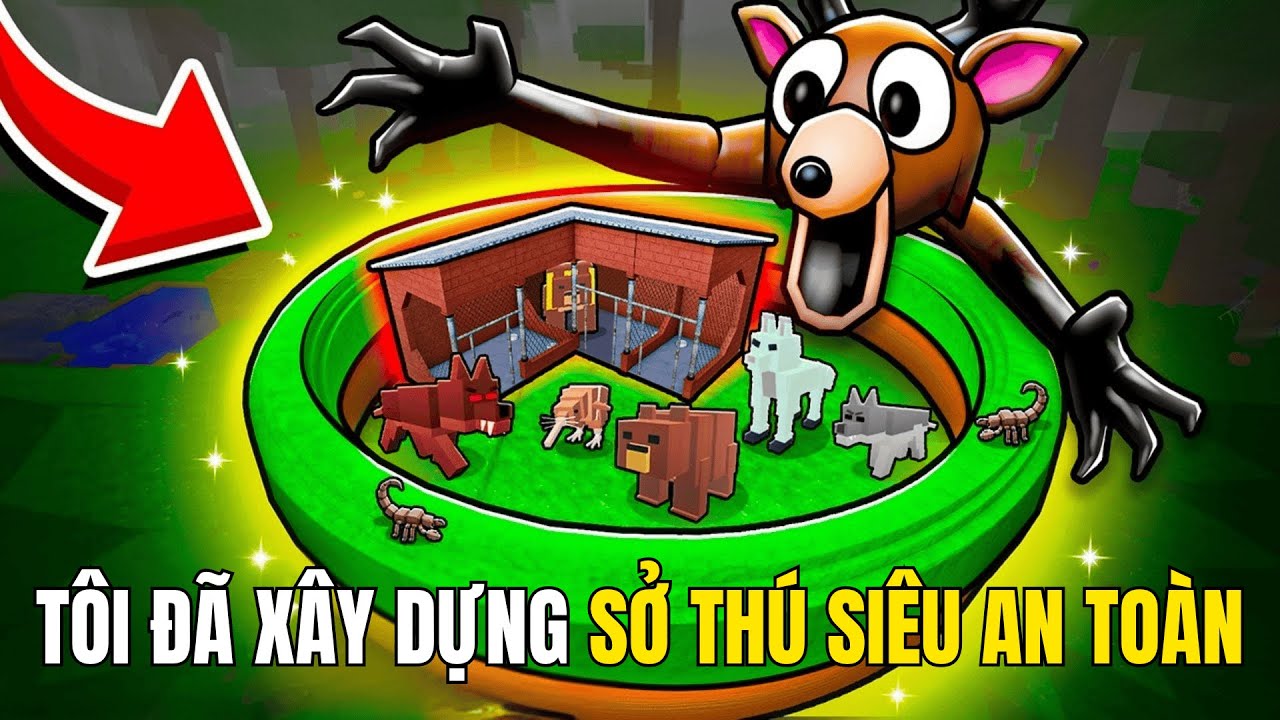 Tôi Đã Xây Dựng Sở Thú Siêu An Toàn Trong Roblox 99 Nights In The Forest!!