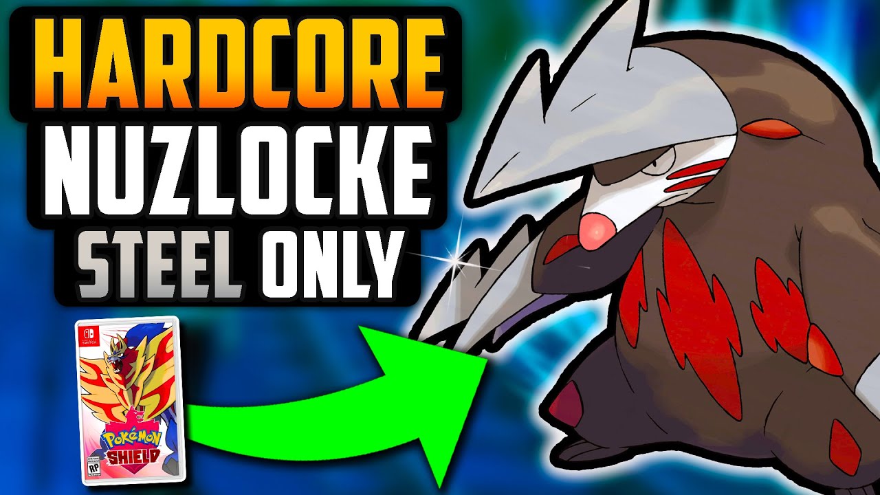 CAN I BEAT A POKÉMON SHIELD HARDCORE NUZLOCKE WITH ONLY STEEL TYPES!? (Pokémon Challenge)