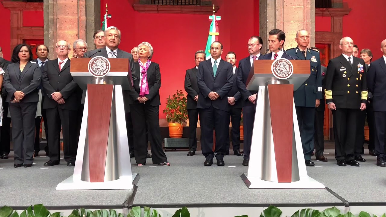 Conferencia conjunta AMLO-Peña Nieto