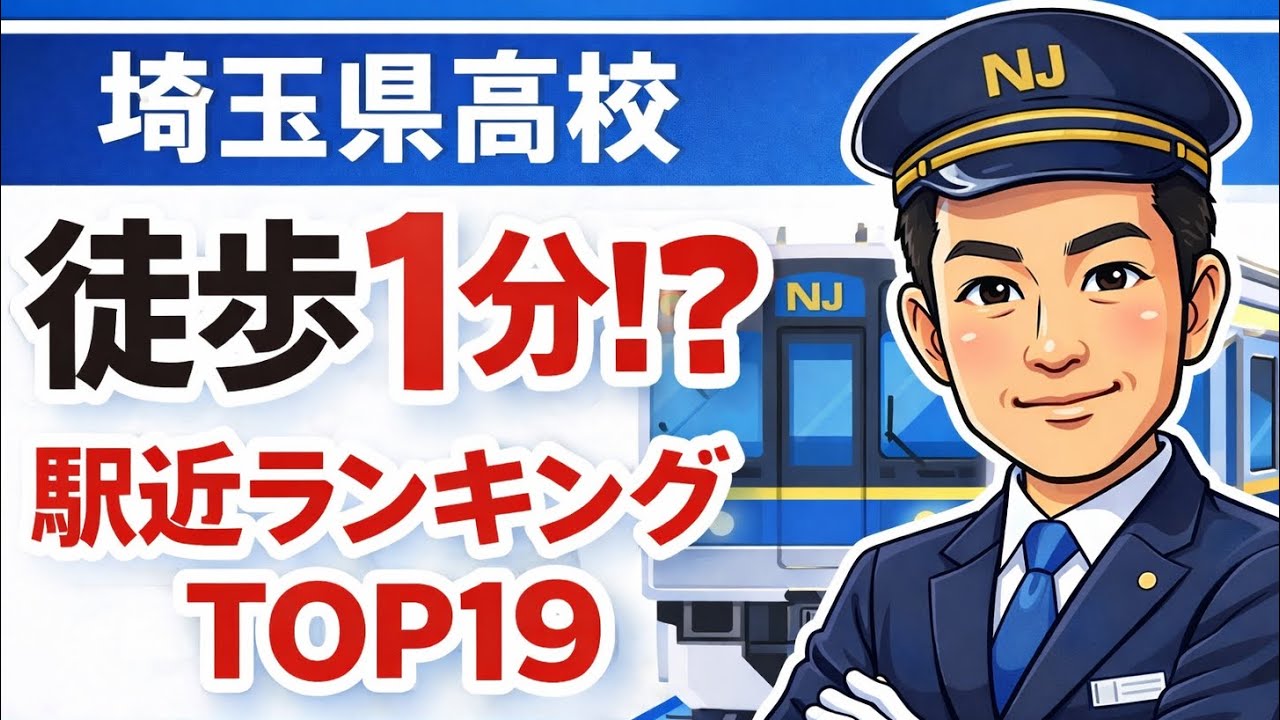 埼玉県高校「徒歩1分」も！？駅近ランキング
