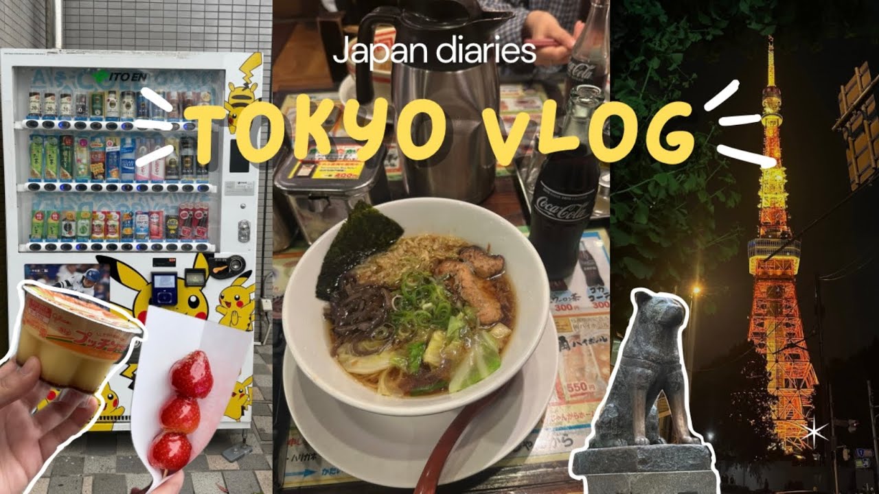 TOKYO VLOG🍜| 72 hrs in Tokyo | shibuya, ginza shopping, teamlabs , 7-Eleven & more