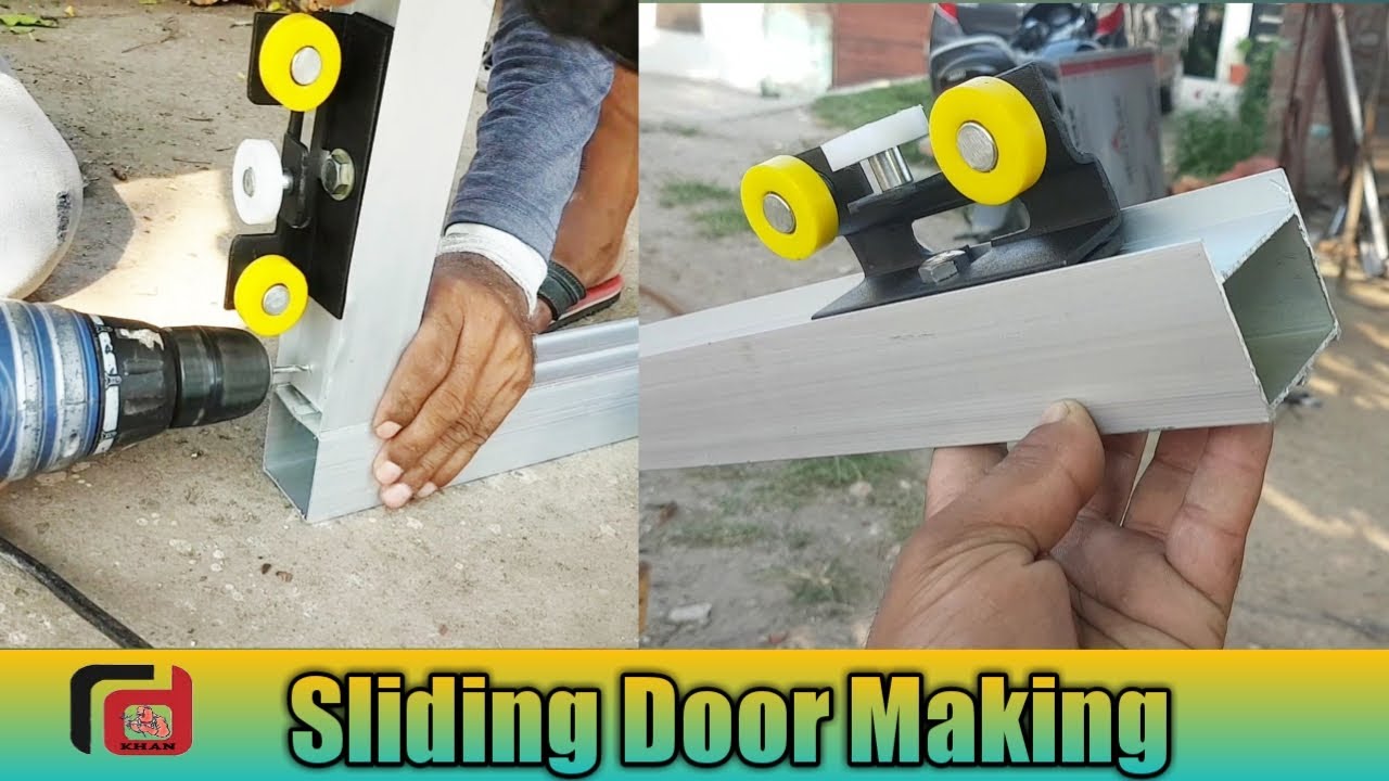 Aluminum Sliding Door installation || Sliding Door For Bathroom || Fitting Aluminum Sliding Doors