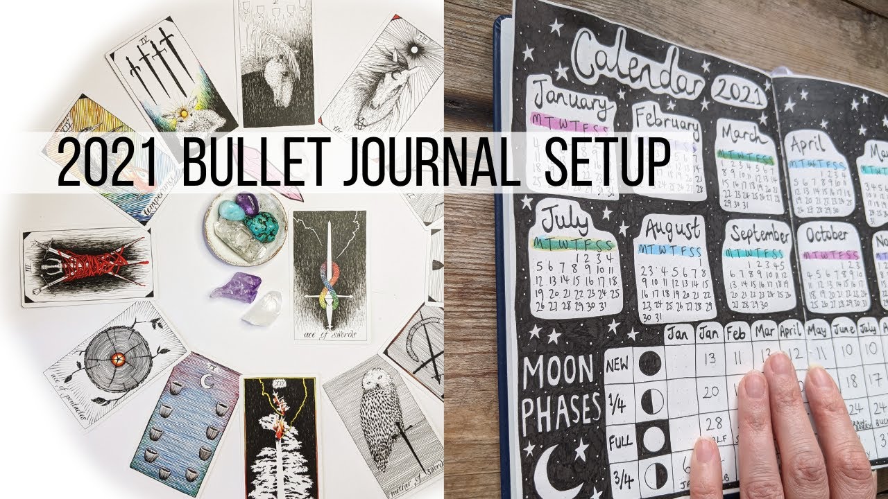 Оформление ежедневника Bullet Journal на 2021 год | Расклад Таро на предстоящий год и план на янв...