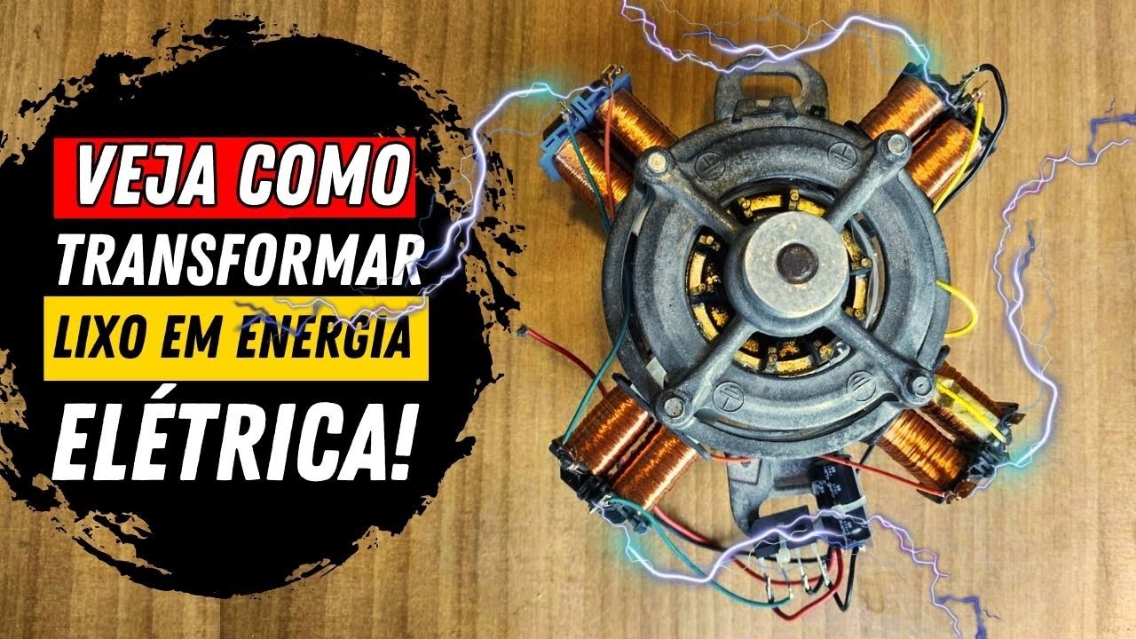 Lixo que Vira Luz: Como Fazer um Gerador de Energia com Sucata! 💥🚨