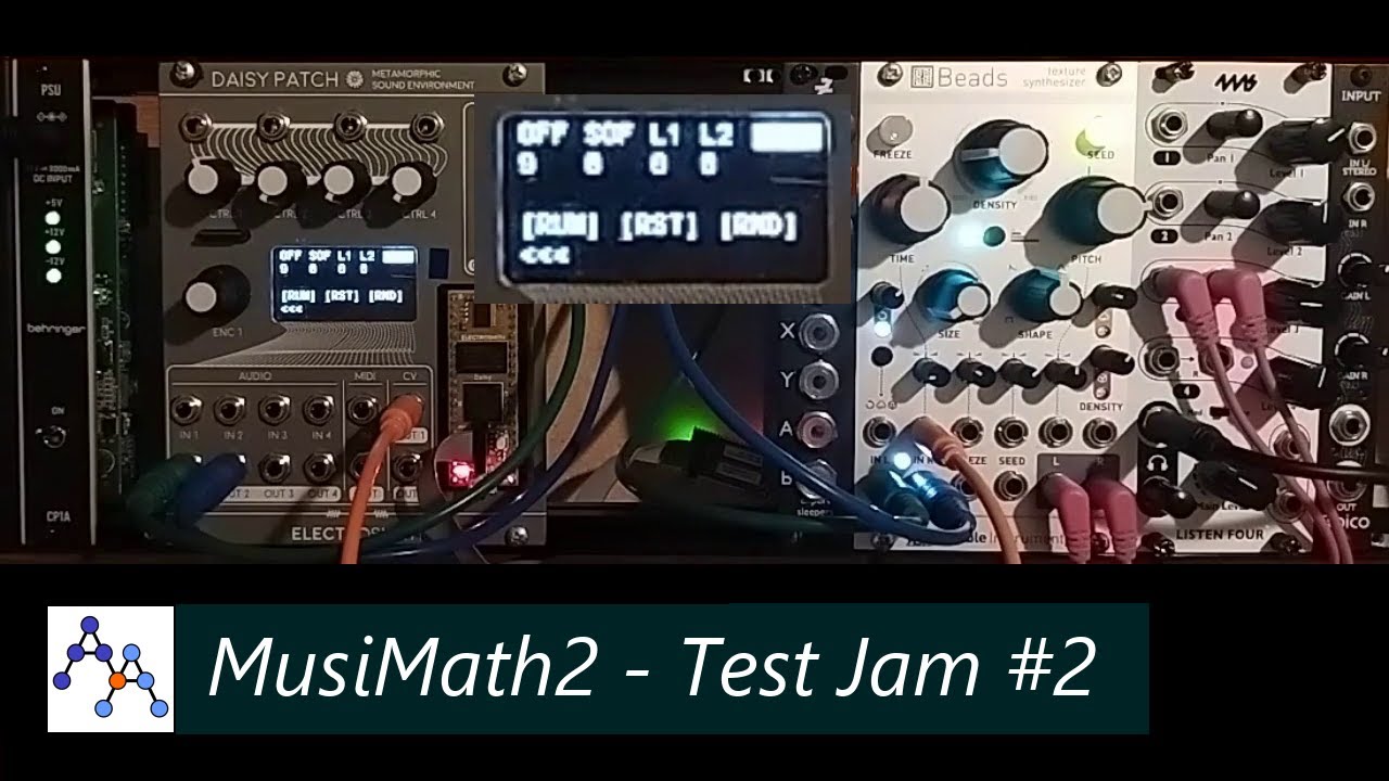 MusiMath2 + Beads: from scratch to Space Ambient soundscape
