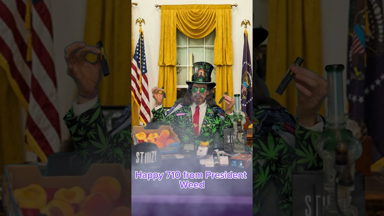 Happy 710 from President Weed! #stiiizy #710