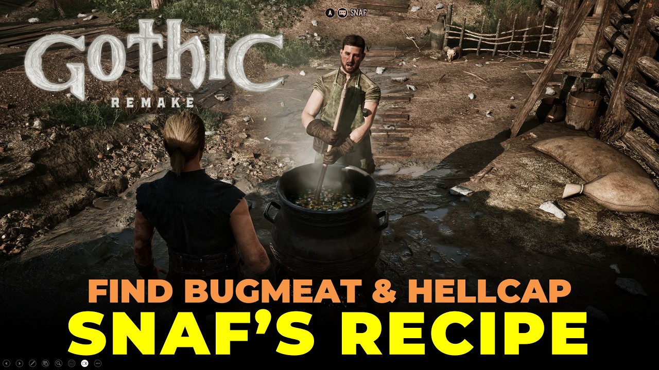 Snaf's Recipe - Find Bugmeat and Hellcaps | Gothic Remake