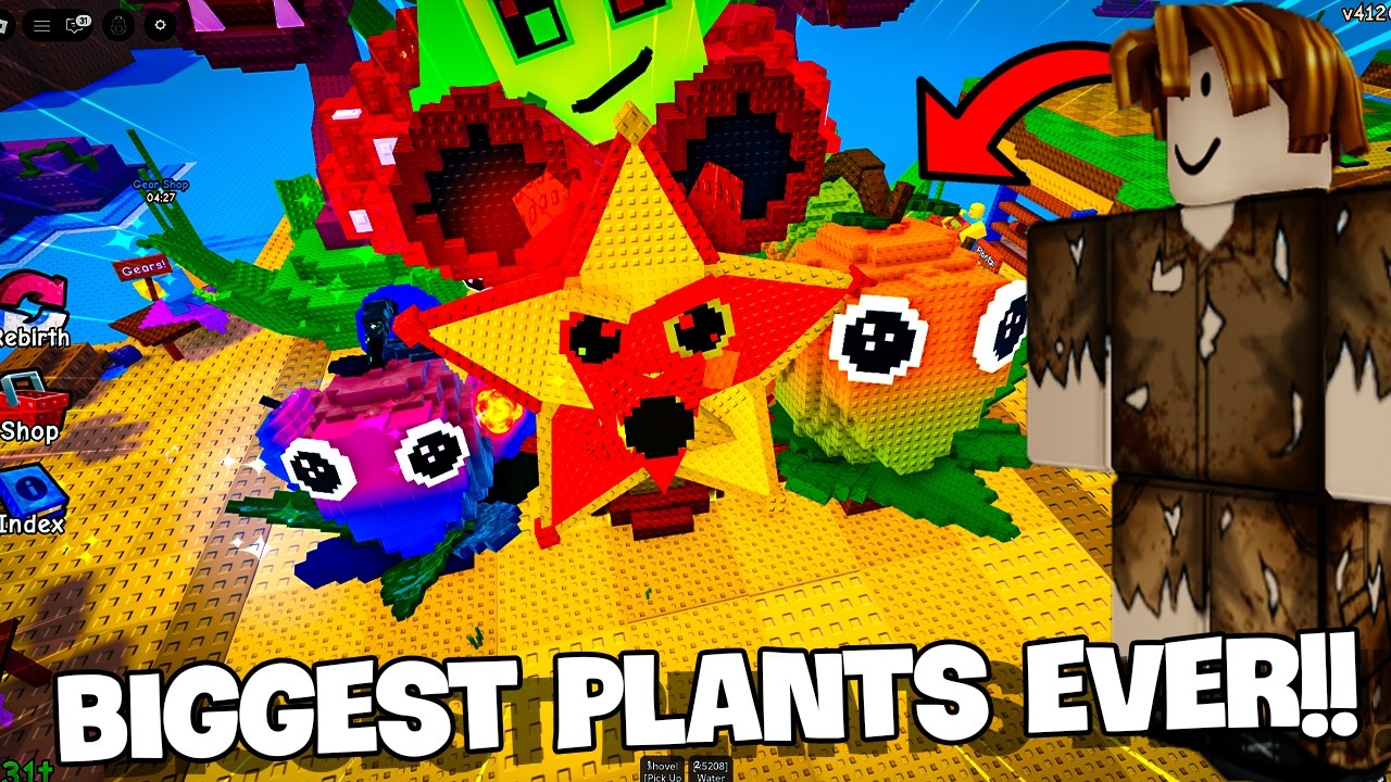 I Grew the Strongest TITAN Plant Using a Size Potion in Plants vs Brainrots!
