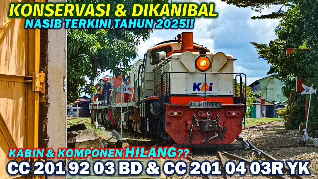 TANDA-TANDA AFKIR?? Nasib Lokomotif CC 201 92 03 BD & CC 201 04 03 YK Livery RnB Eks Sumatra 2025