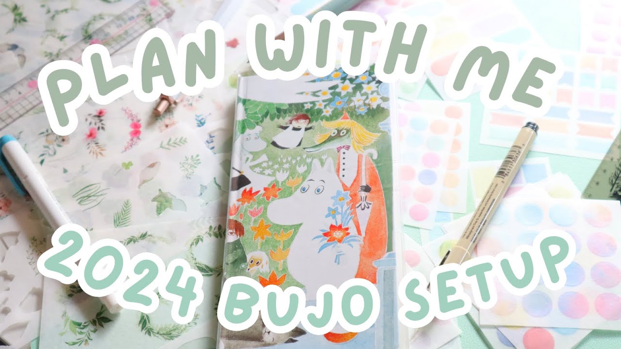 My 2024 Bullet Journal Setup | Hobonichi Weeks (Moomin Special Edition)