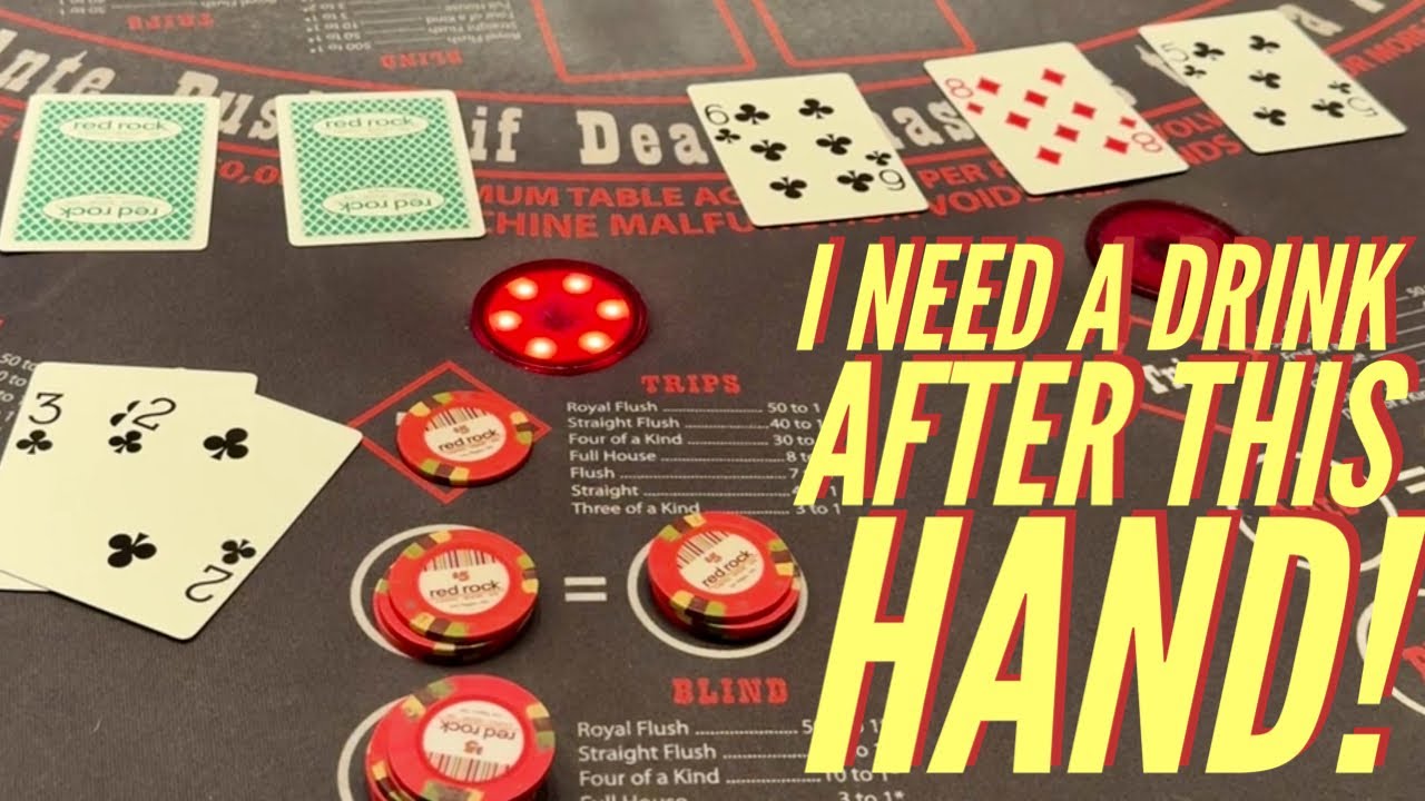 ULTIMATE Texas Hold 'em In Vegas! Do You Enjoy a Cocktail While You Are Playing & Winning? 🤞🏼🍀