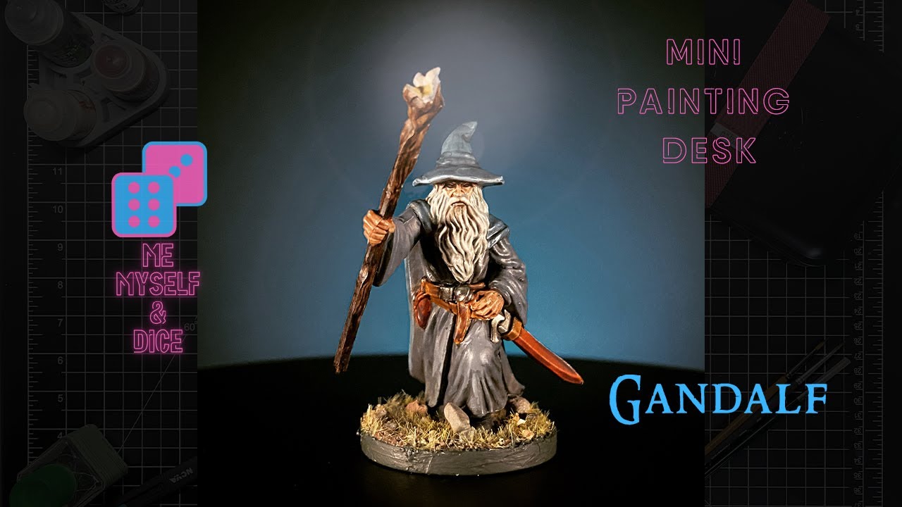 PAINTING Lord of the Rings Journeys in Middle Earth BOARD GAME MINIATURES Ep. 1 GANDALF