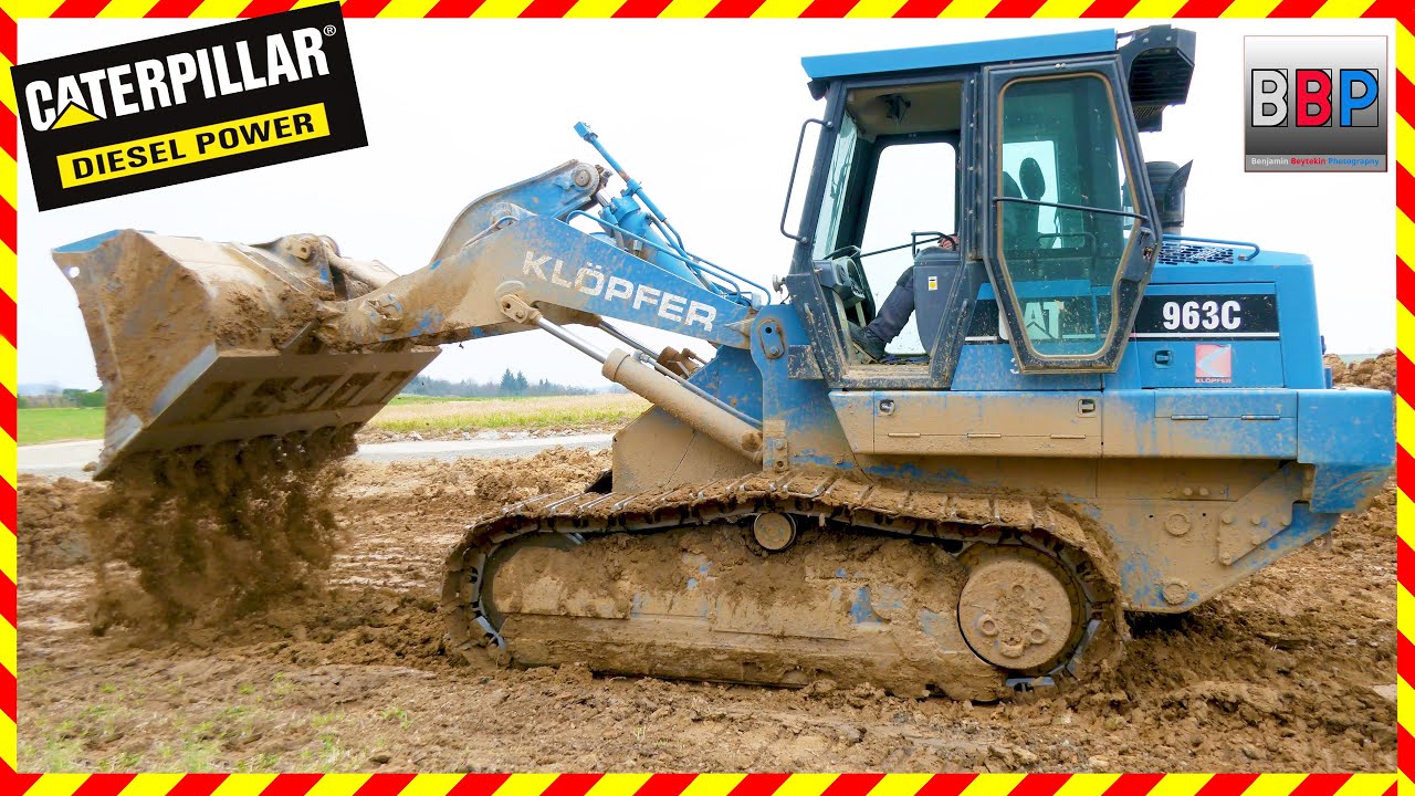 CAT 963C Laderaupe im Erdbau, 2025.  #trackloader #earthworks