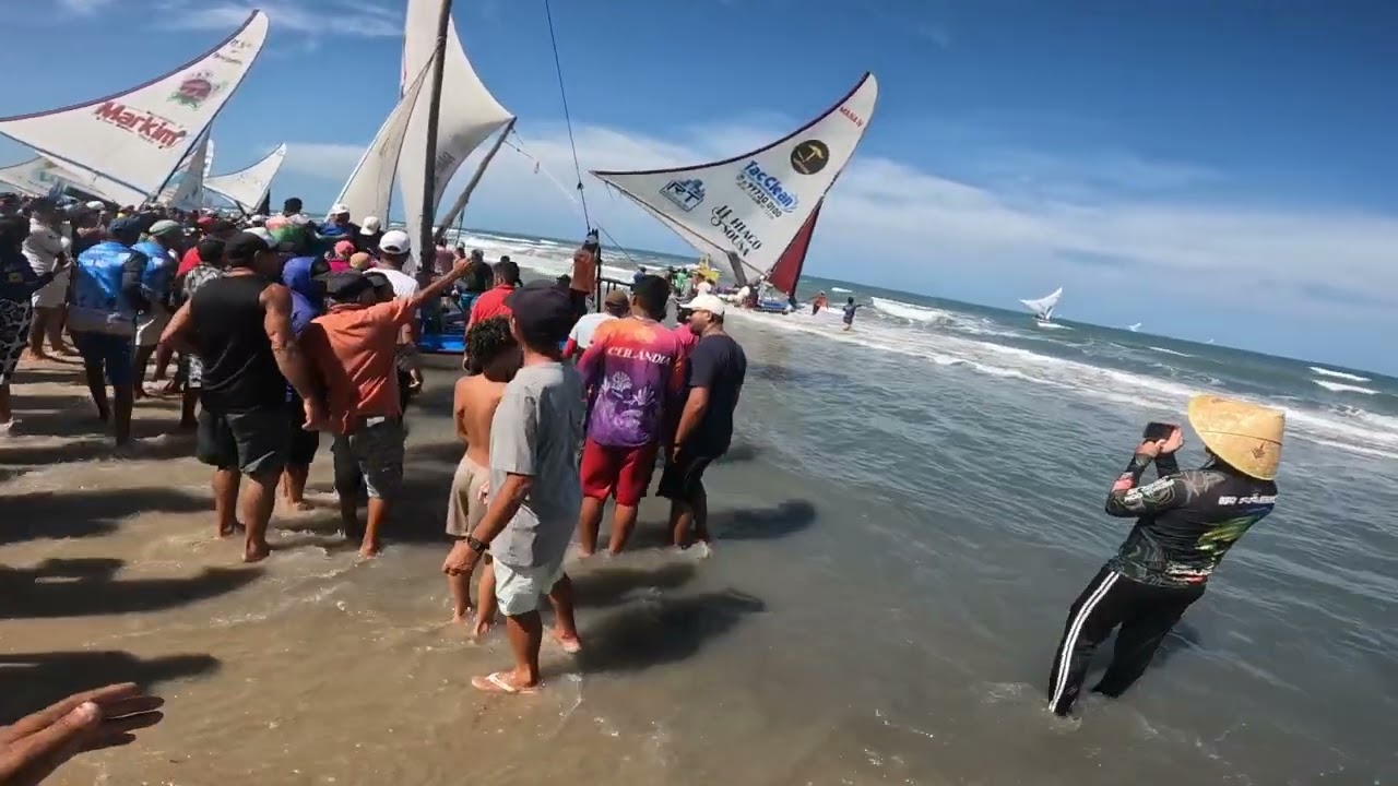 REGATA DE JANGADA PRAIA DO ARIOS LAGOA DE DENTRO CIDADE BEBERIBE