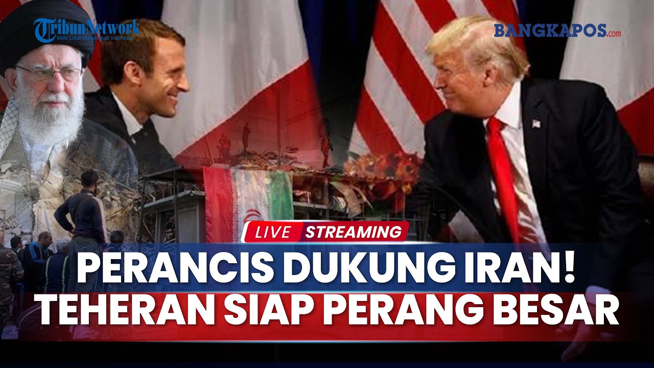 🔴 Prancis Dukung Iran!, Belgia Larang Israel Pakai Wilayah Udaranya
