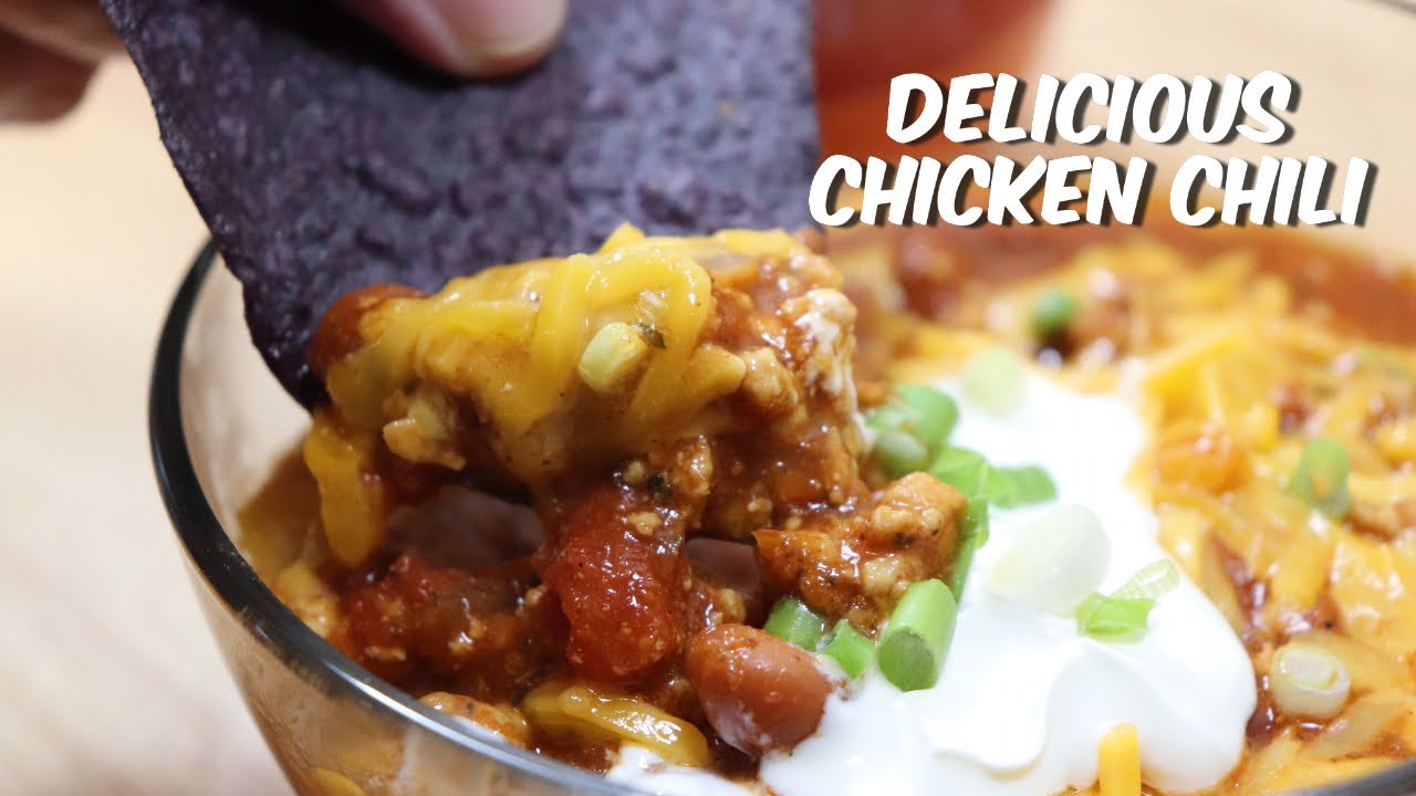 Chicken Chili | Easy Ground Chicken Chili Recipe | How To Make Ground Chicken Chili