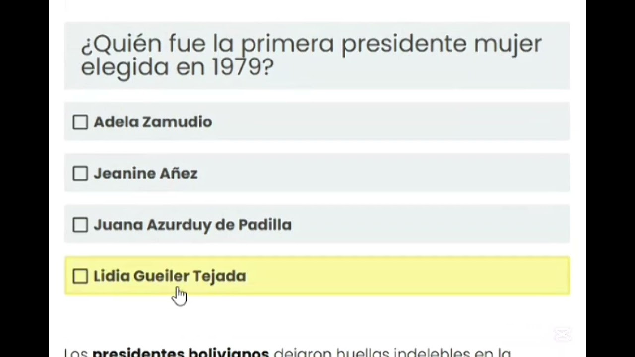 INCOS 2026 'Conocimientos Generales: Historia de Bolivia - Presidentes' (Parte 2)