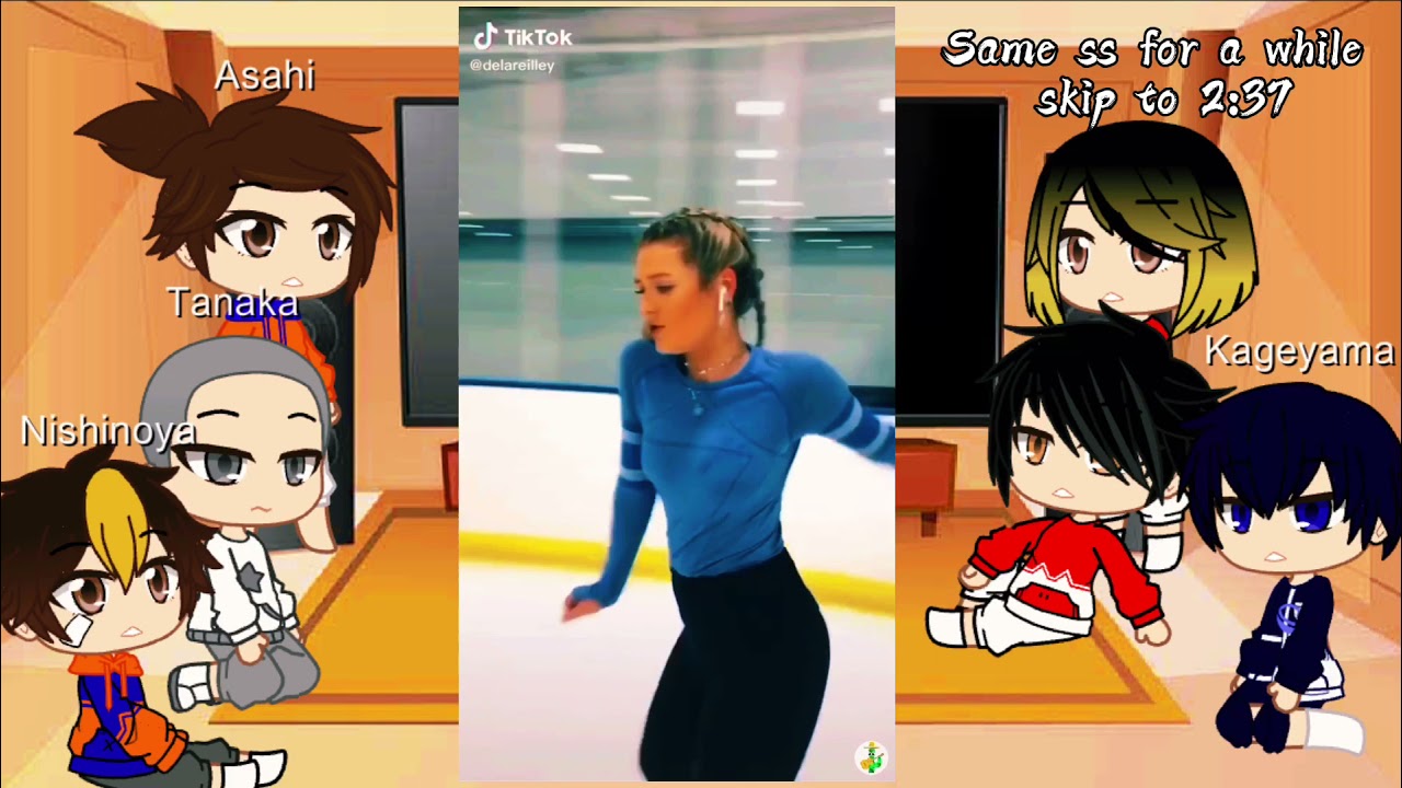 Haikyuu react to what sporst does female Hinata do||part0.45/?|haikyuu||discord at desc.