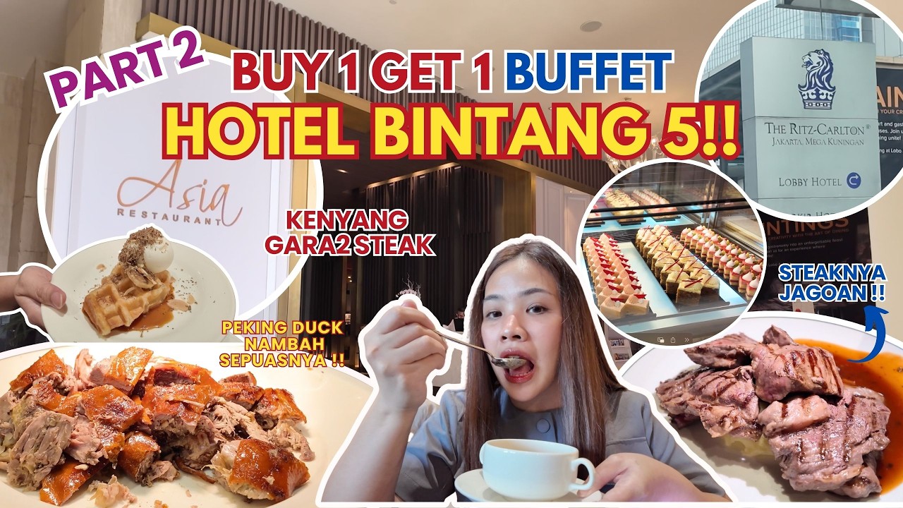 BUY 1 GET 1 BRUNCH BUFFET DI HOTEL BINTANG 5 JAKARTA✨ | RITZ CARLTON JAKARTA | ASIA RESTAURANT🍱