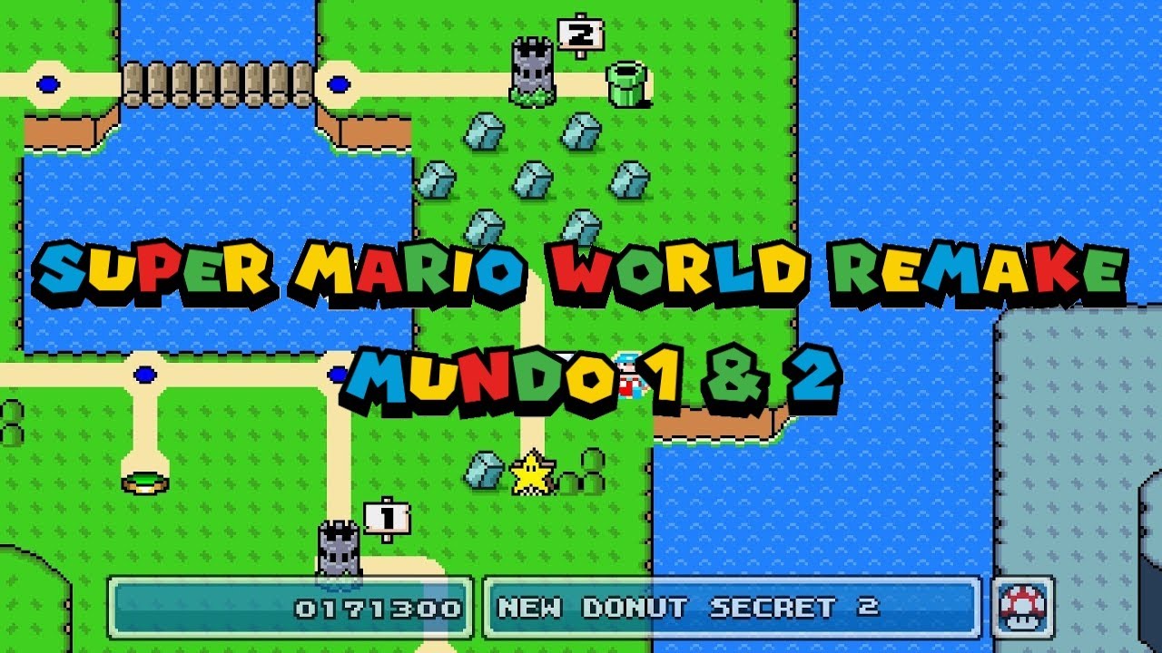 Super Mario World Remake en SM4J - Gameplay Mundo 1 y 2 + Link De Descarga