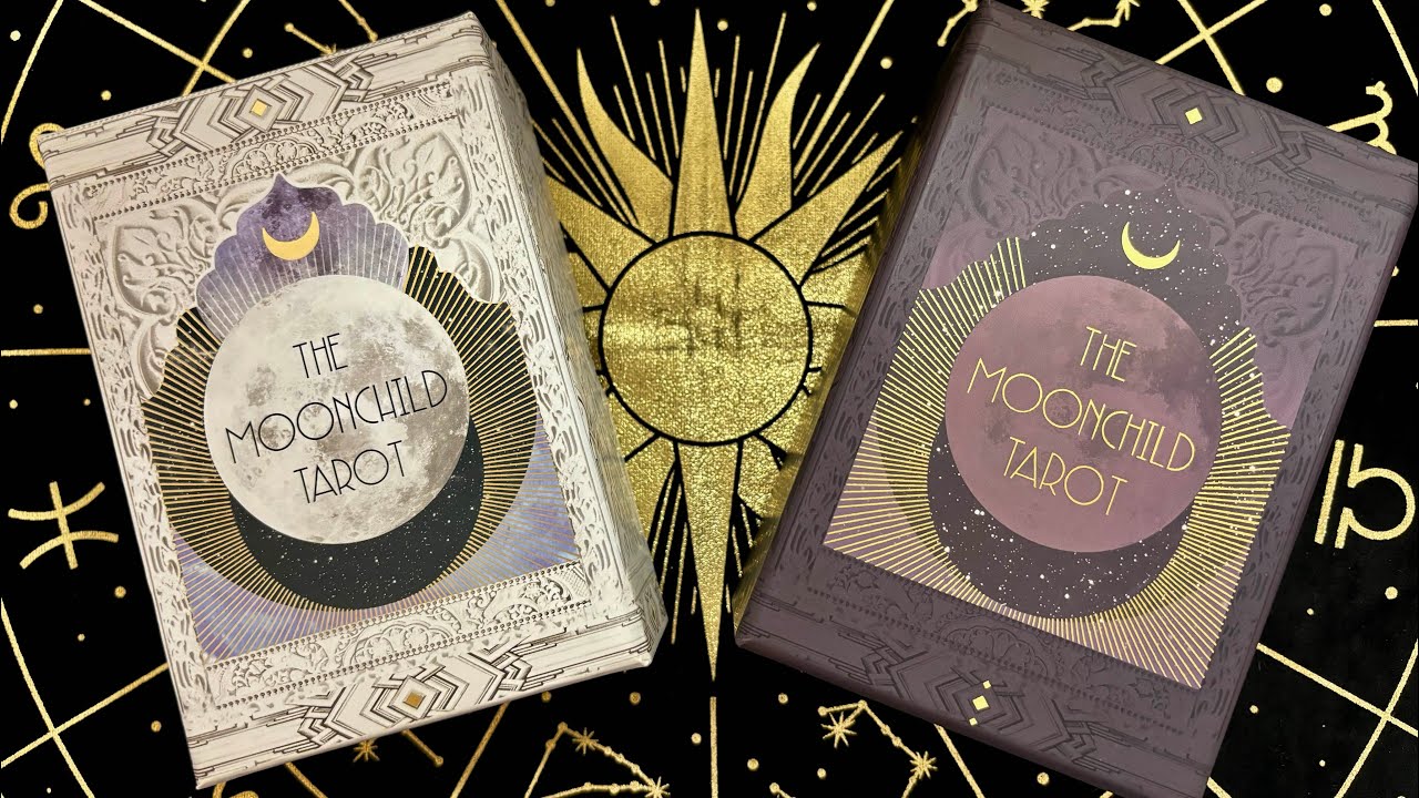 Обзор-сравнение двух версий колоды «Moon Сhild Tarot»🌓🌕🌗Таро Лунного Дитя.
