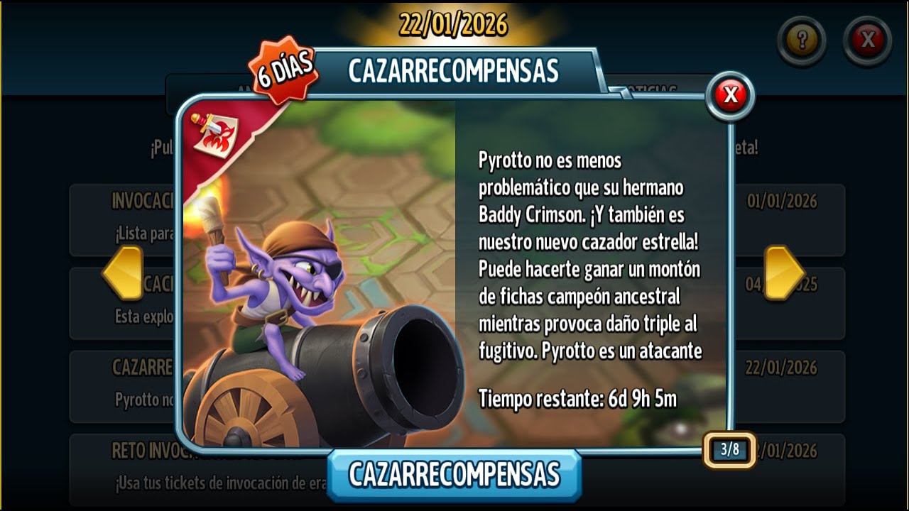Otro Bounty curioso, info dudas. Monster legends.