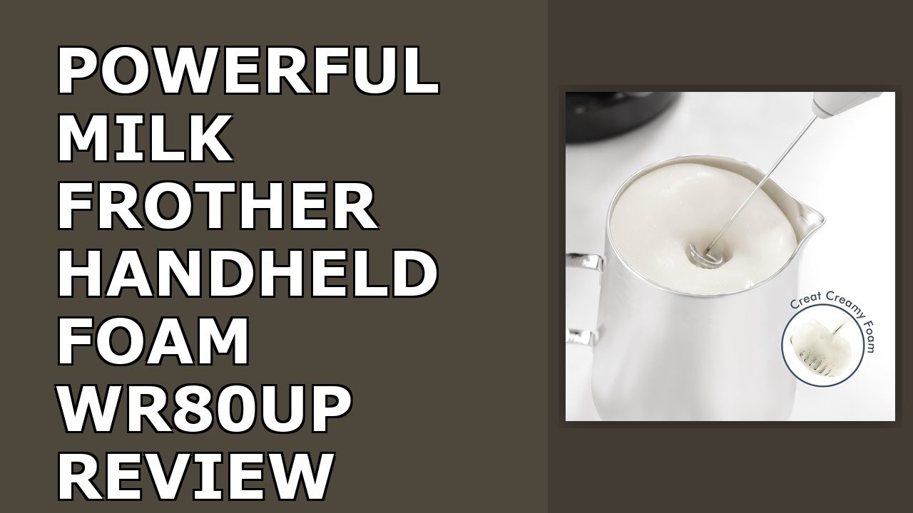 Powerful Milk Frother Handheld Foam Maker, Mini Whisk Drink Mixer for Coffee, Cappuccino, Review