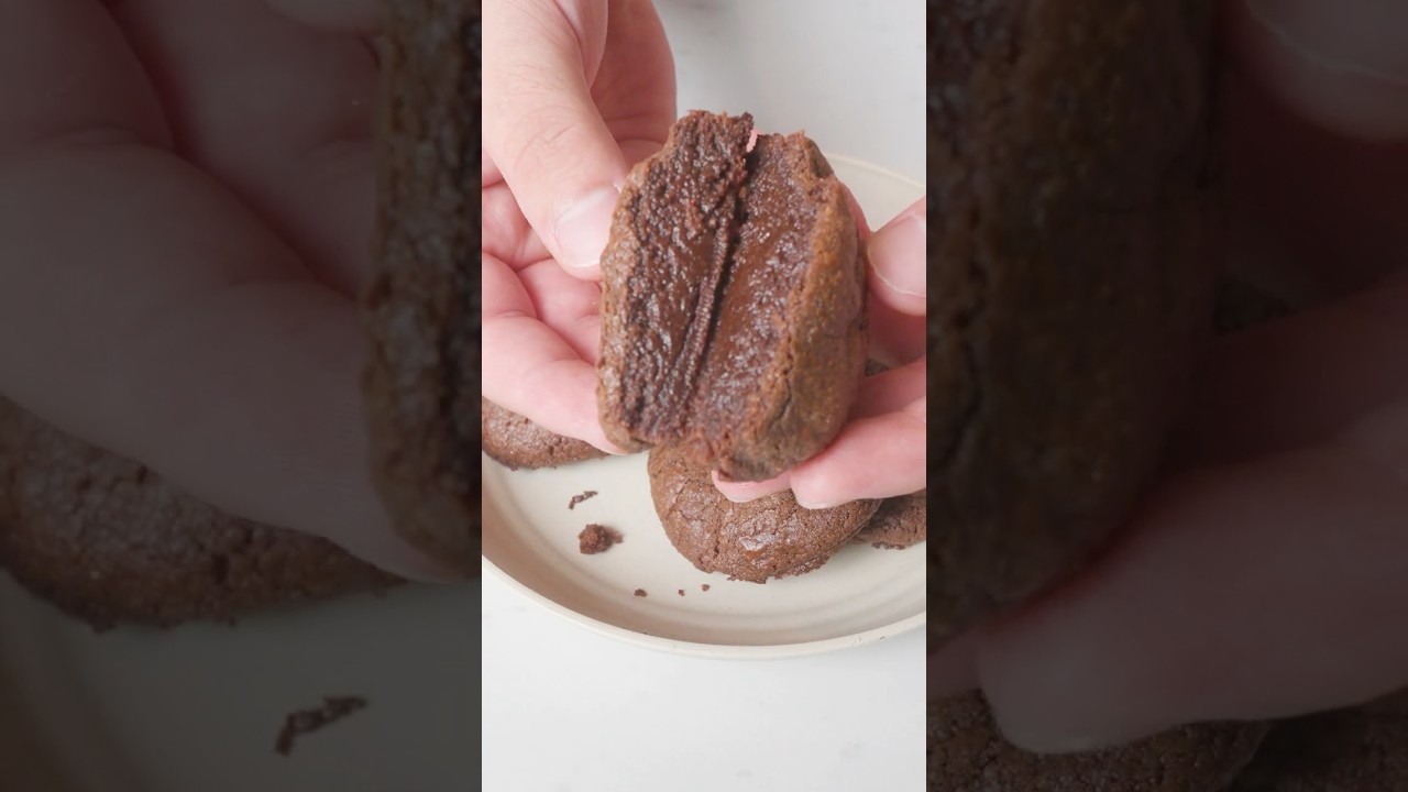 Nutella Cookies With only 3 Ingredients 😋🍫