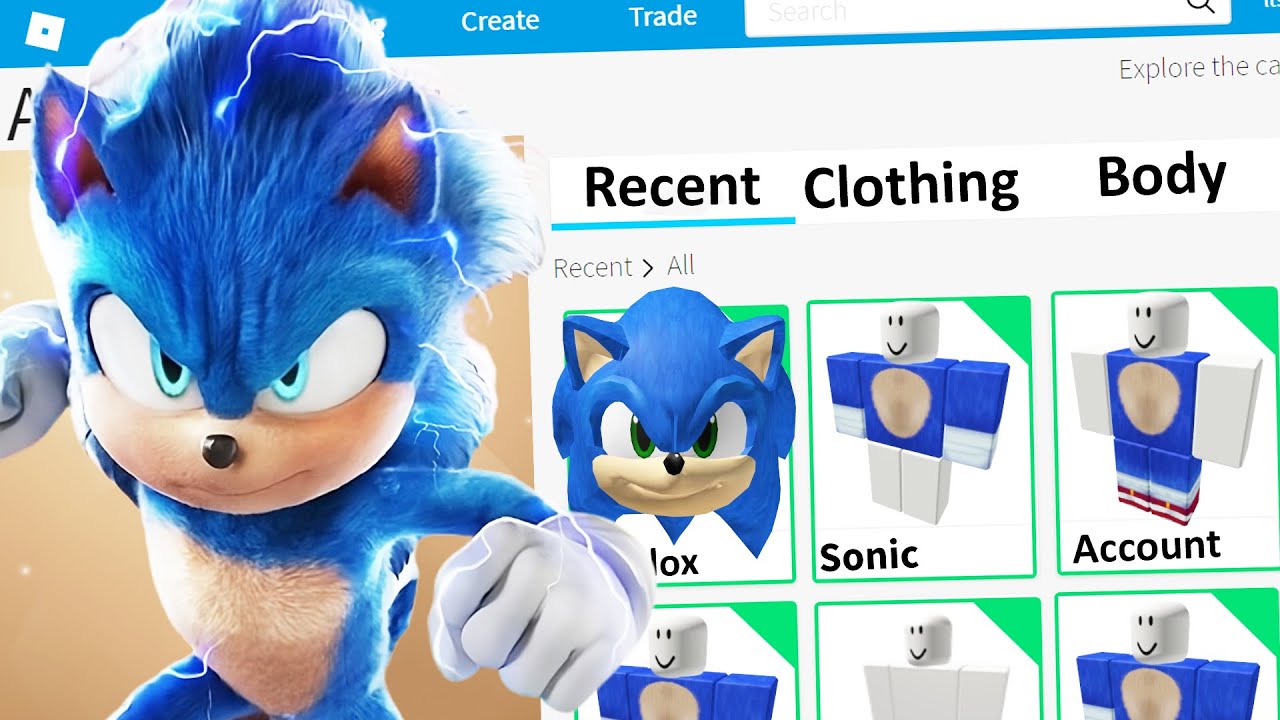 СОЗДАНИЕ АККАУНТА SONIC THE HEDGEHOG 3 В ROBLOX
