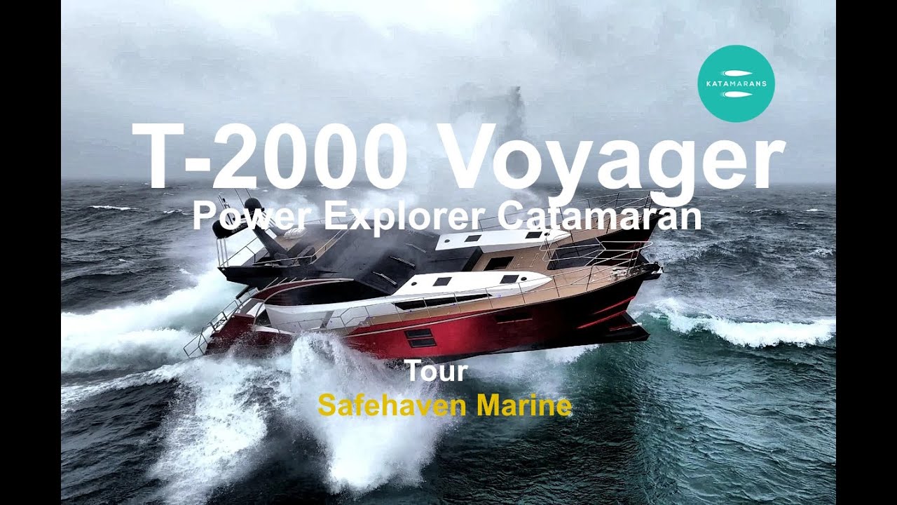 T-2000 Voyager Power Exploration Catamaran from Safehaven Marine. The Ultimate Fast Boat? A Tour.
