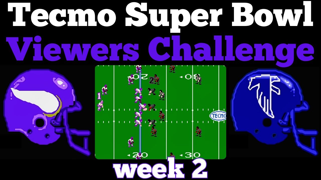 I Have To Use Bench Players - Vikings vs Falcons Week 2 - Tecmo Super Bowl - NES