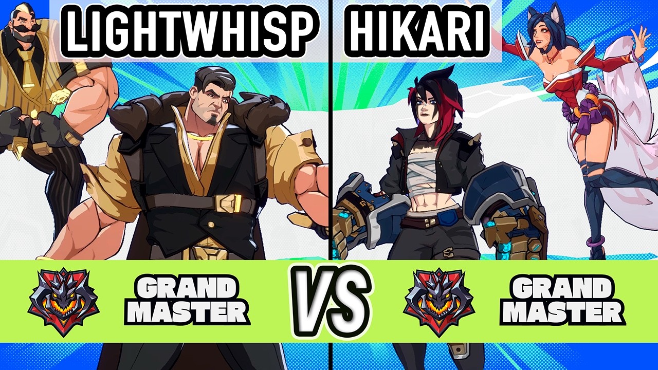 2XKO ▰ Lightwhisp (Braum / Darius) vs Hikari (Vi / Ahri) ▰ High Level Gameplay